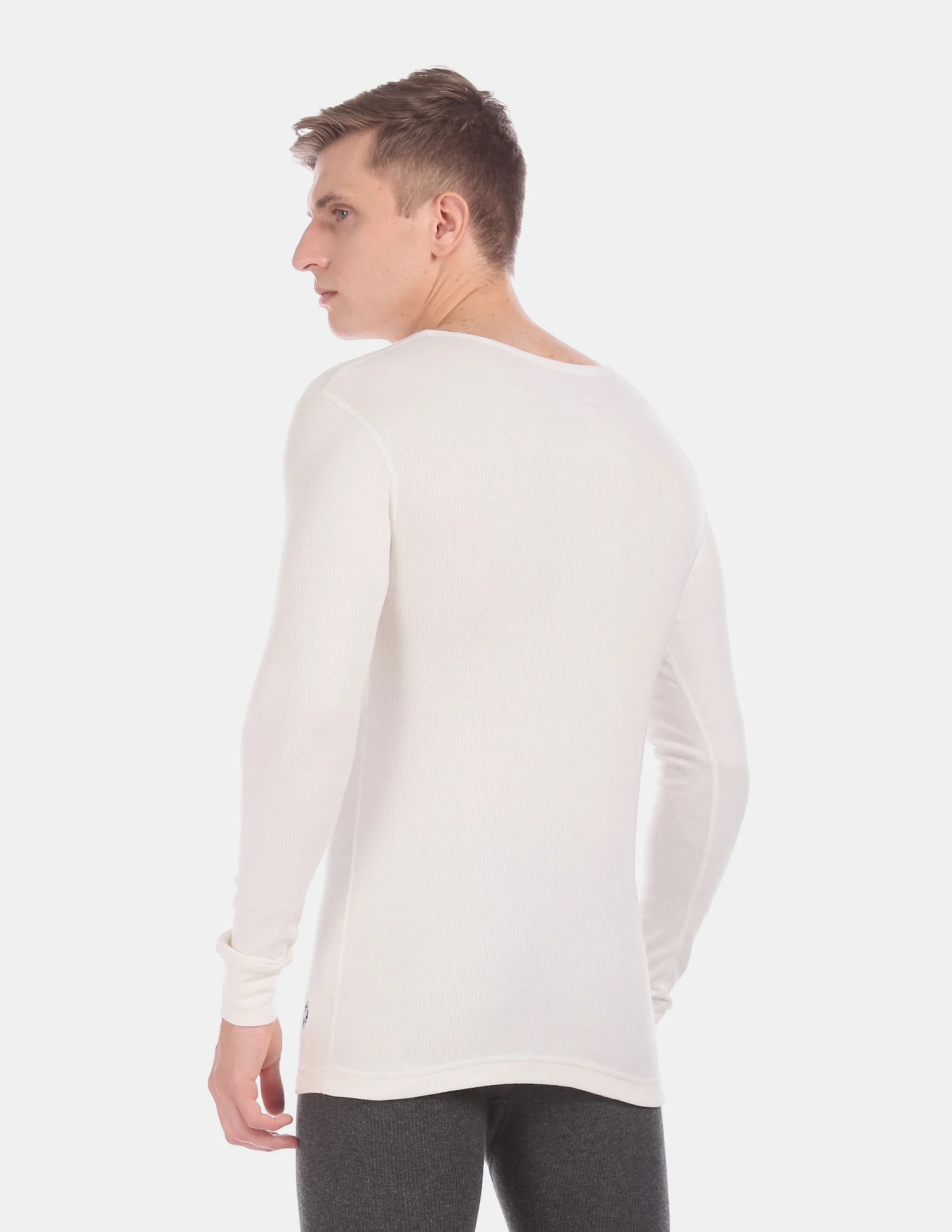 Slim Fit Solid I652 Thermal T-Shirt - Pack Of 1 - Image 4