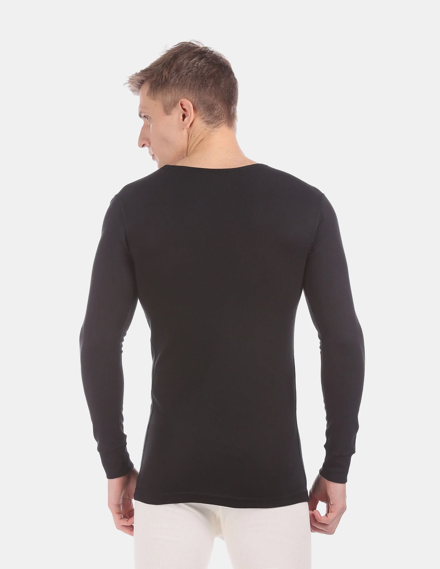 Slim Fit Solid I652 Thermal T-Shirt - Pack Of 1 - Image 4