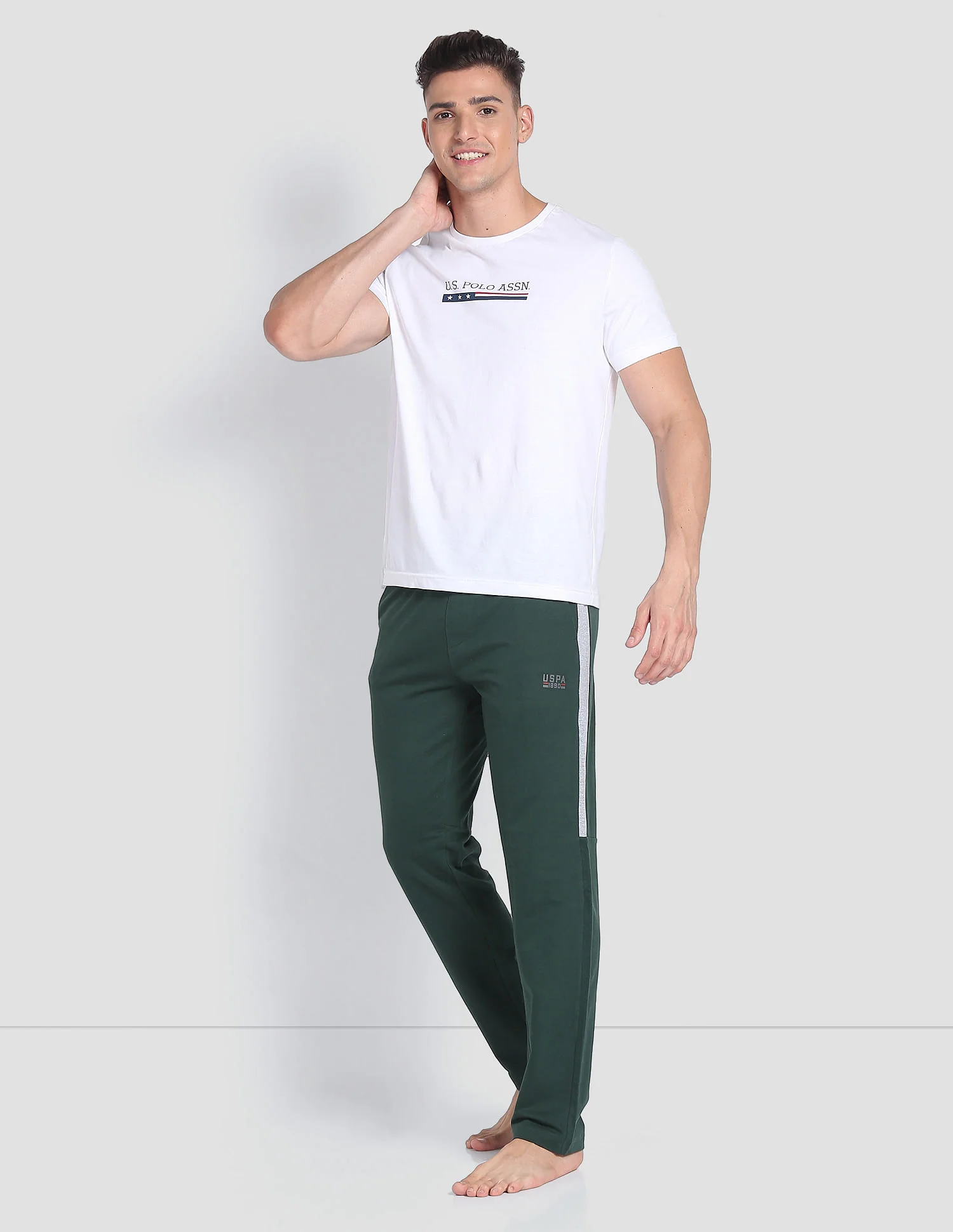 Men Mid Rise Cotton OR001 Track Pants - Image 3
