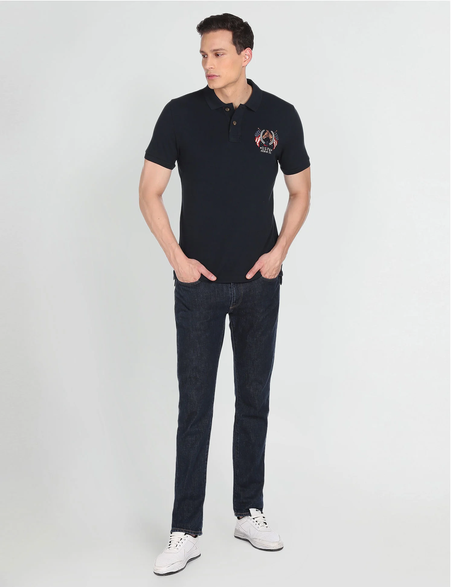 Cotton Solid Polo Shirt - Image 3