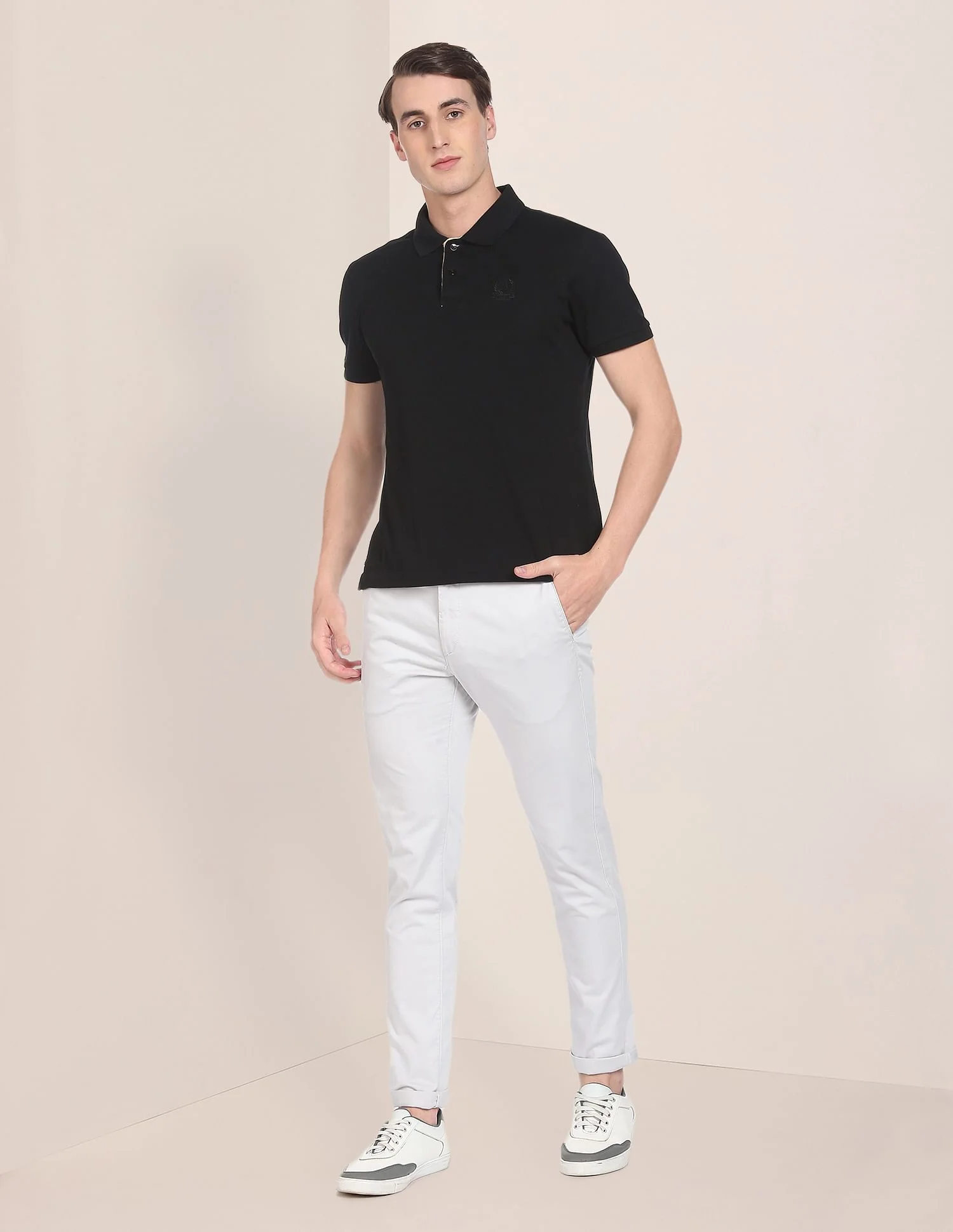 Solid Cotton Stretch Chinos - Image 3