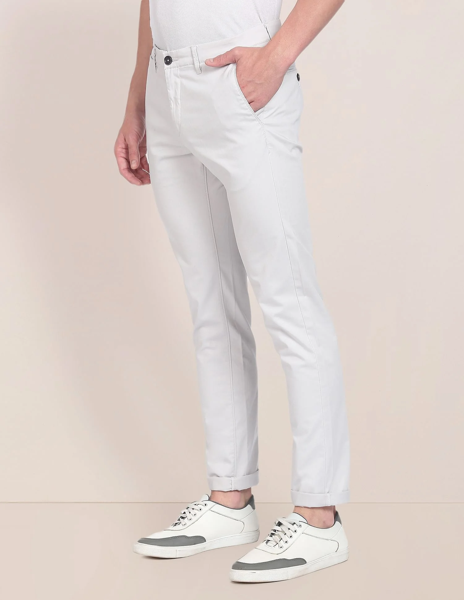 Solid Cotton Stretch Chinos - Image 4