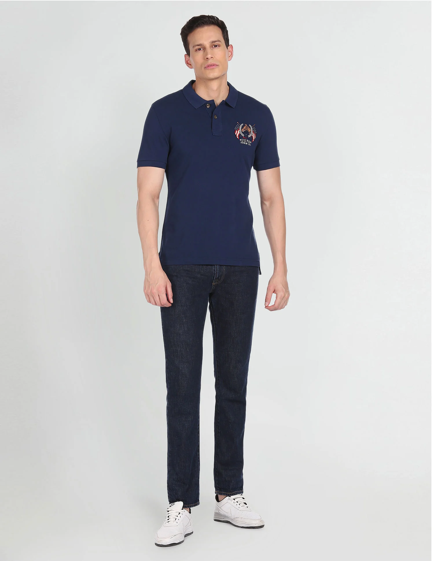 Cotton Solid Polo Shirt - Image 3