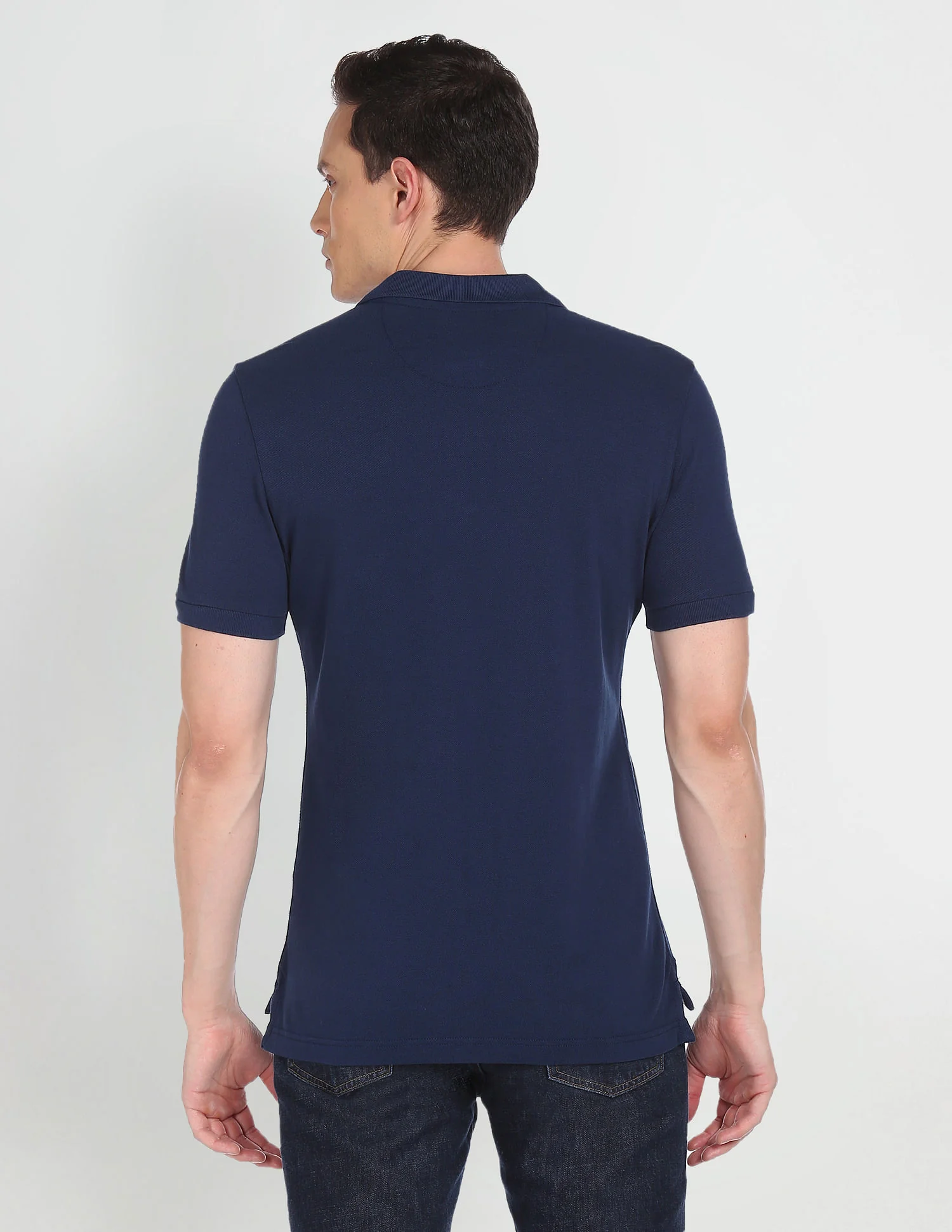 Cotton Solid Polo Shirt - Image 4