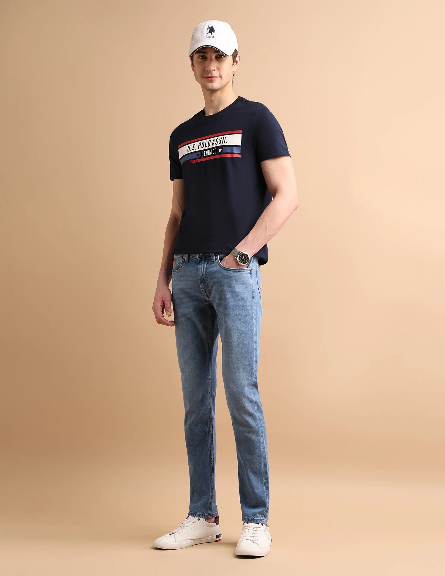 Stone Wash Brandon Slim Fit Jeans - Image 3