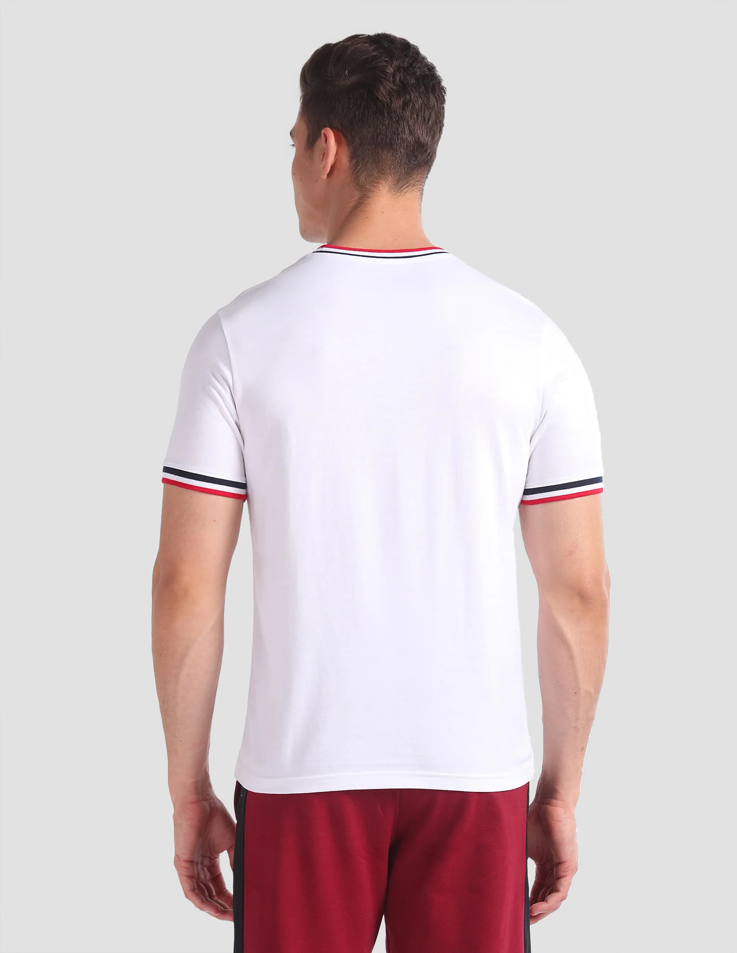 Striped Neck Cotton OEE01 Lounge T-Shirt - Pack Of 2 - Image 7