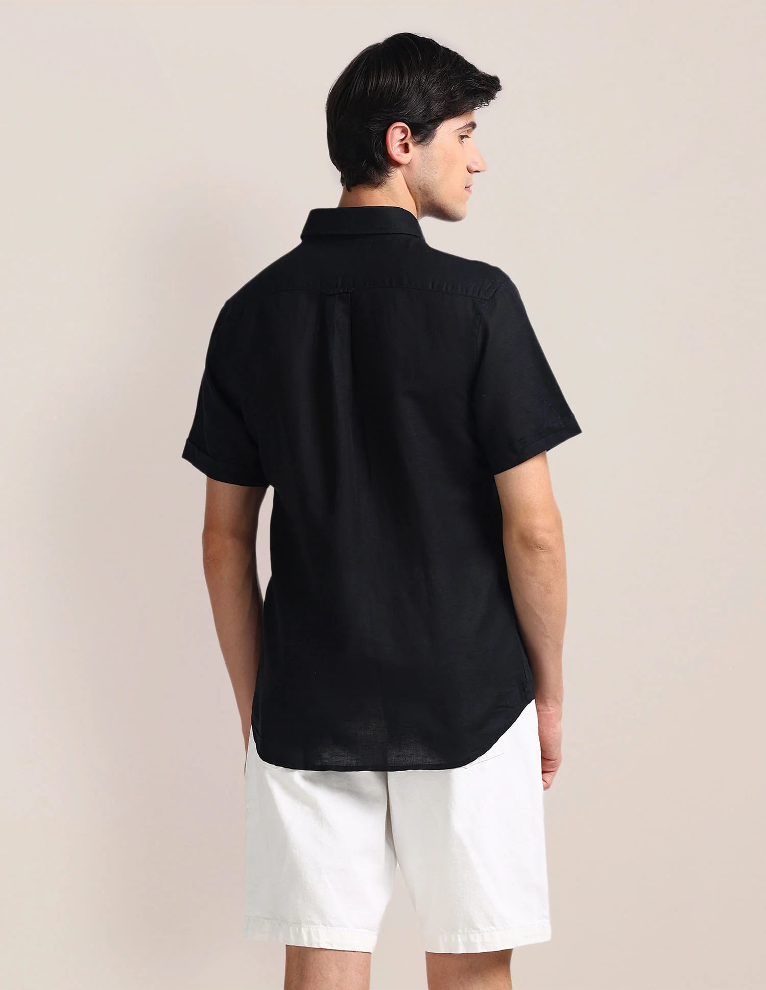 Tailored Fit Linen Shirt - Image 5