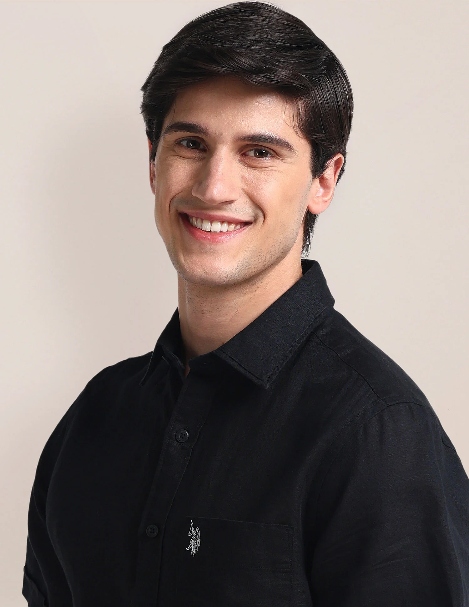 Tailored Fit Linen Shirt - Image 7