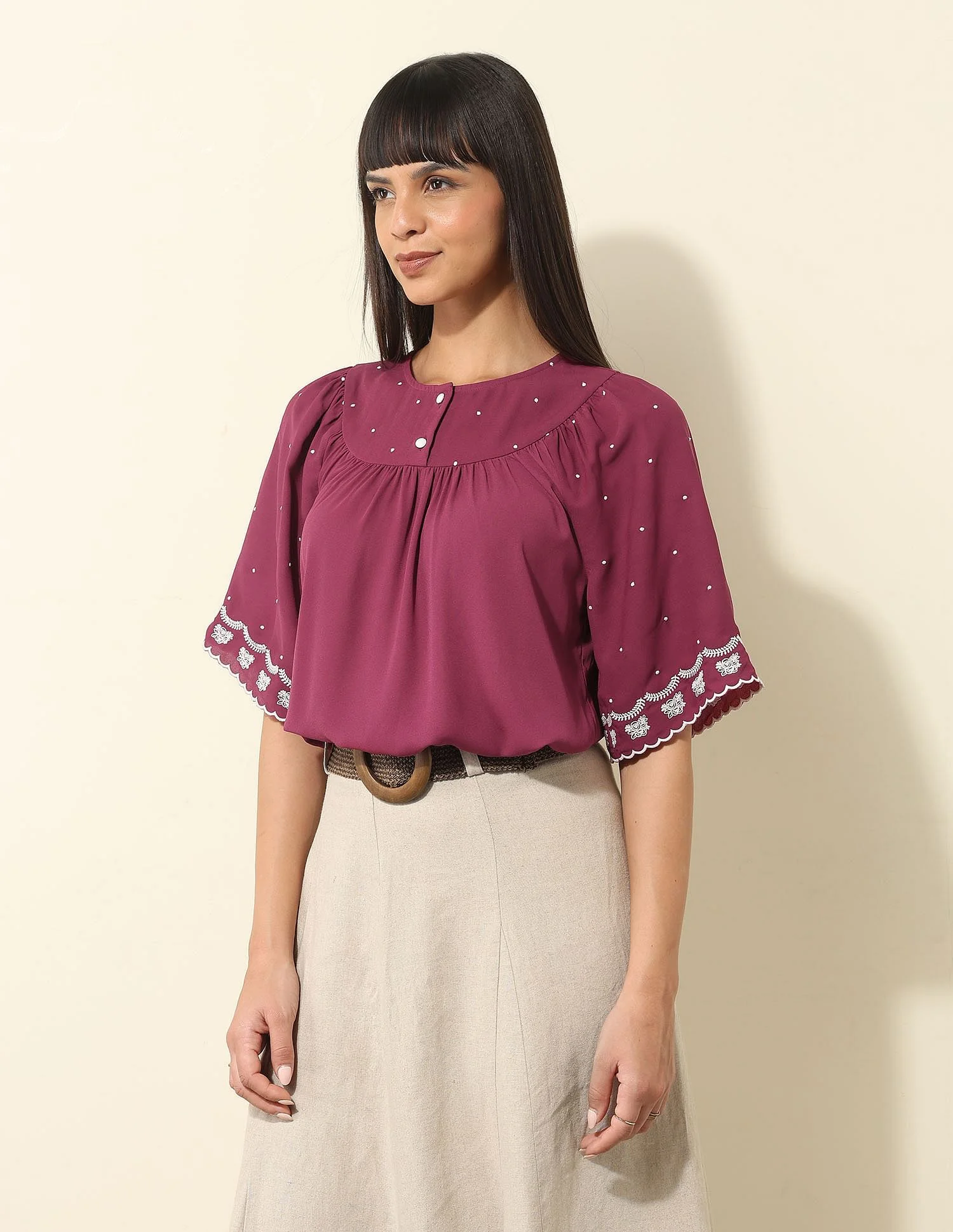 Floral Embroidered Top - Image 4