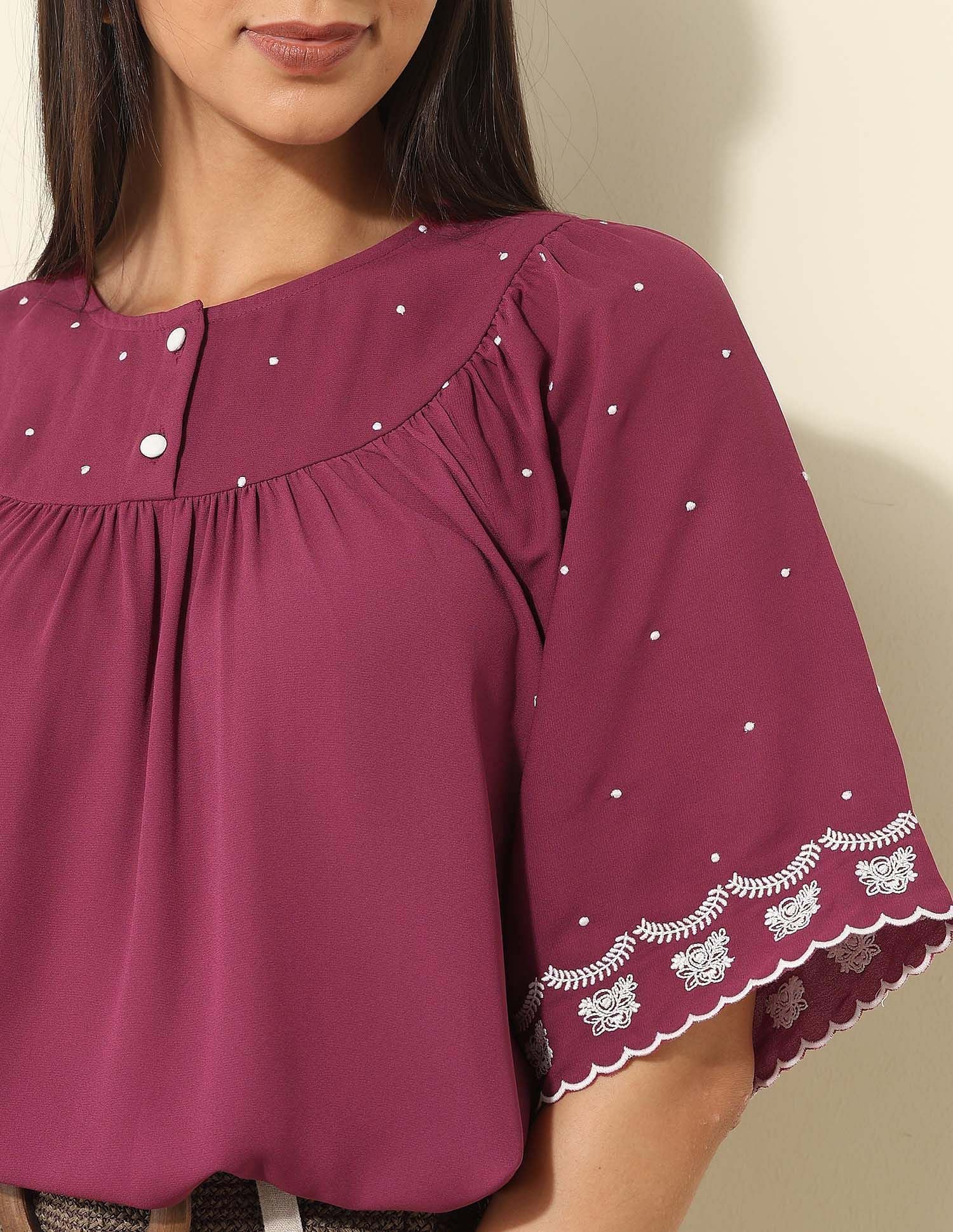 Floral Embroidered Top - Image 8