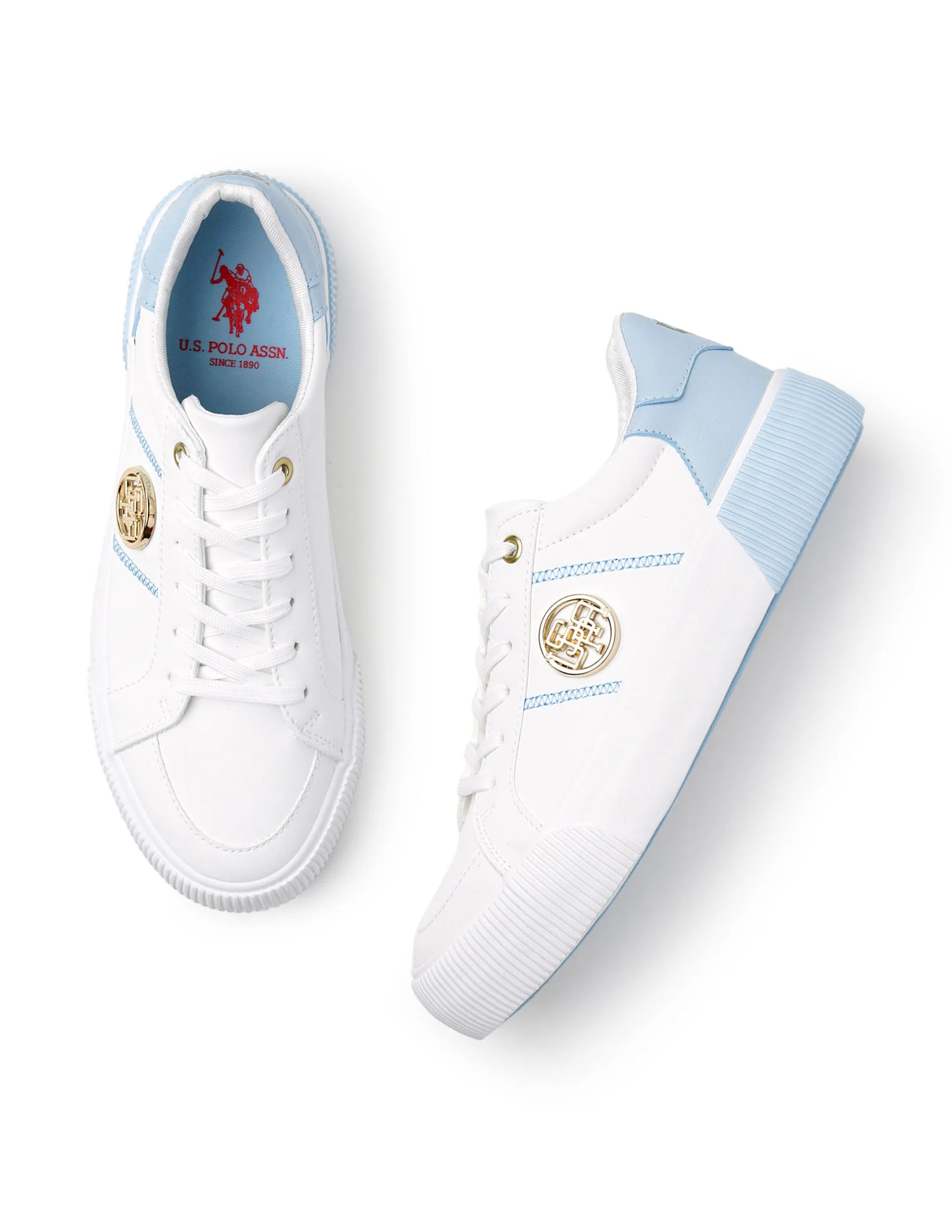 U.S. Polo Assn. Women Katy 3.0 Colourblock Sneakers with Textured Sole - Image 3