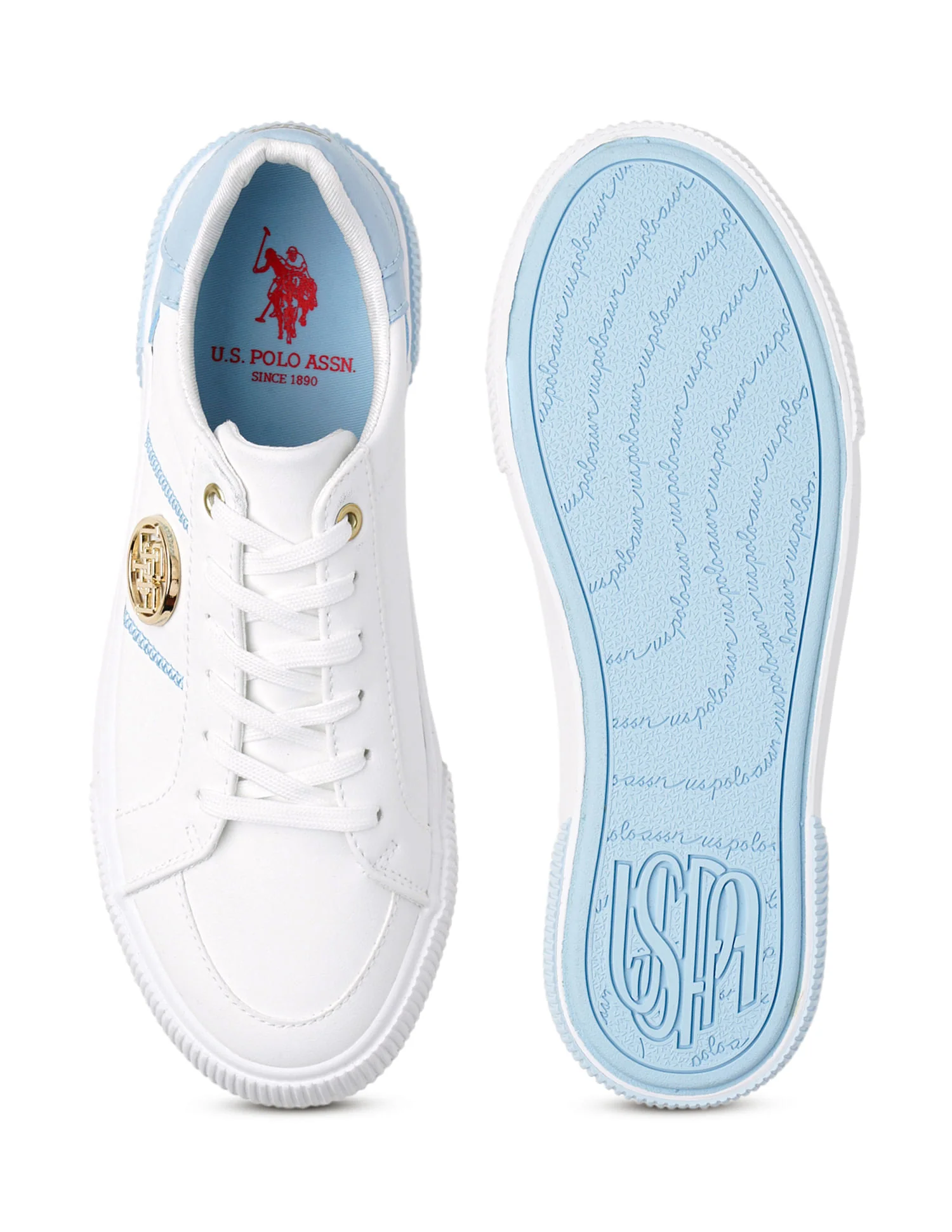 U.S. Polo Assn. Women Katy 3.0 Colourblock Sneakers with Textured Sole - Image 6