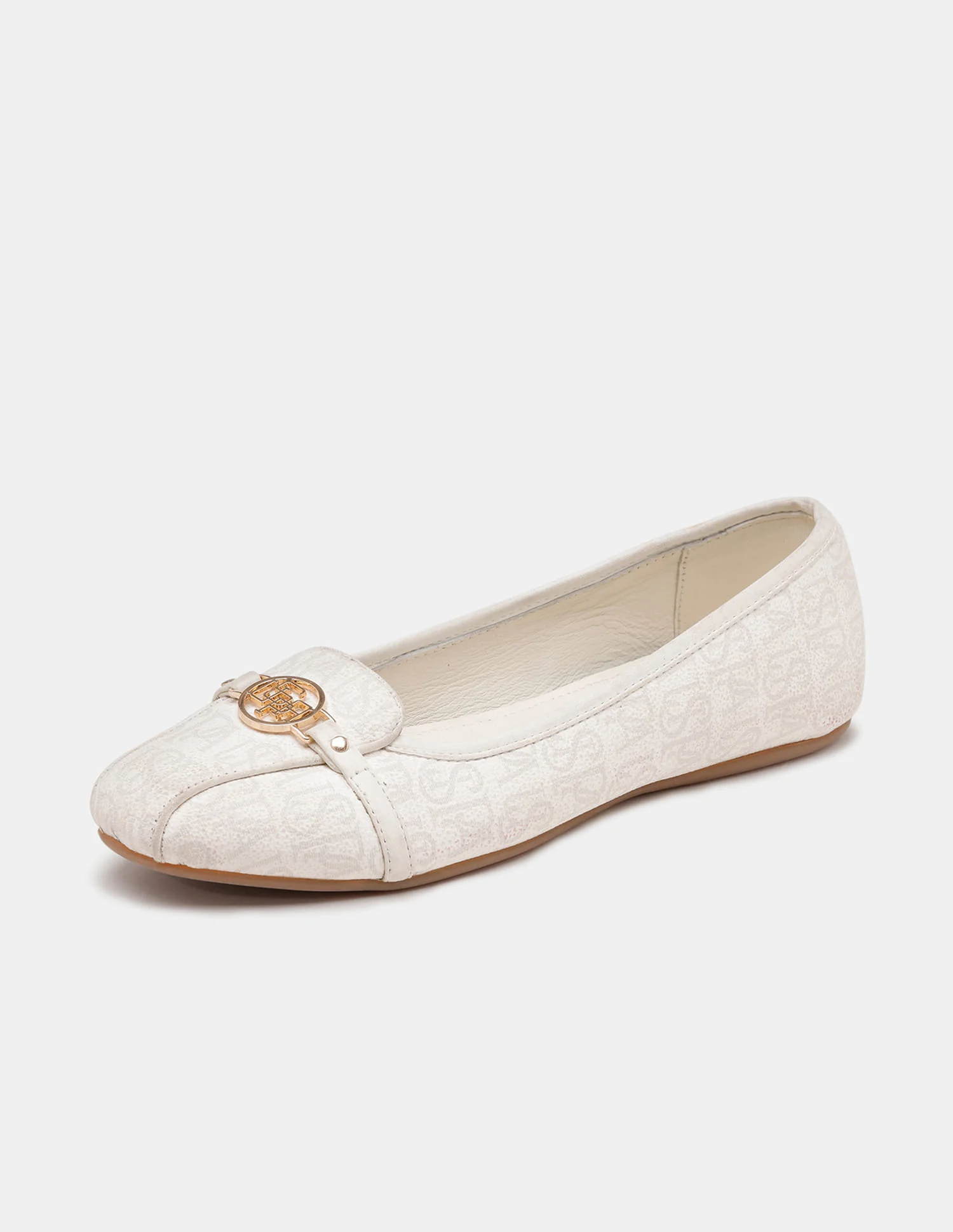 Women Alina 3.0 Round Toe Monogram Ballerinas - Image 4