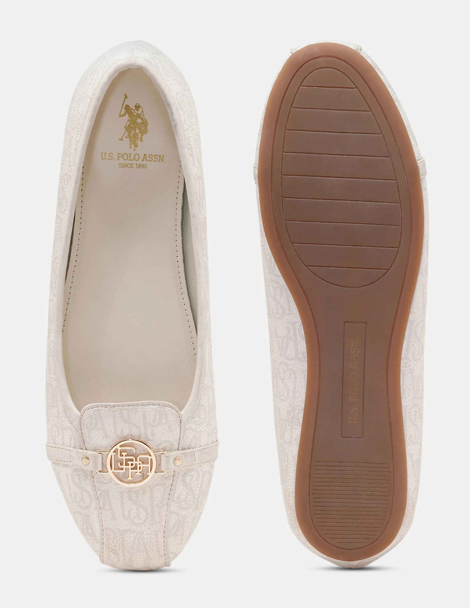 Women Alina 3.0 Round Toe Monogram Ballerinas - Image 7