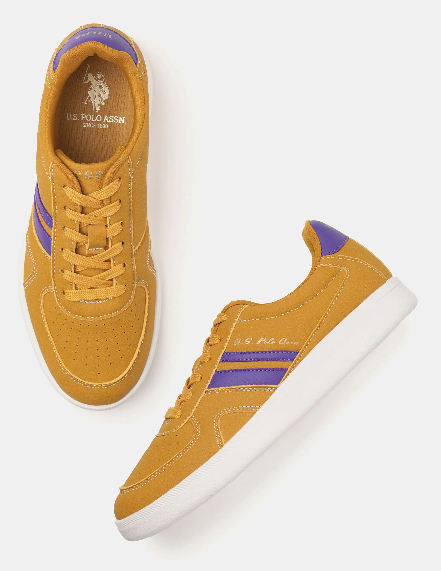 Women Round Toe Edda Striped Sneakers - Image 3