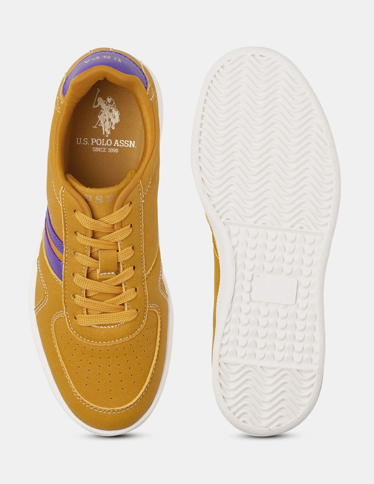 Women Round Toe Edda Striped Sneakers - Image 6