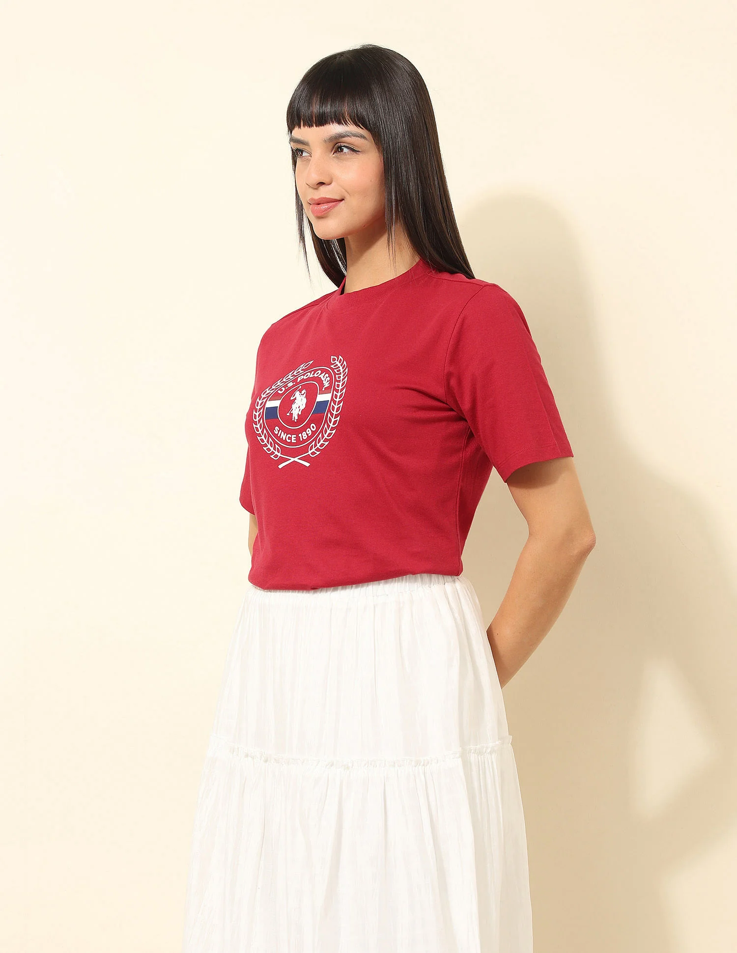 Boxy Fit Brand Printed T-Shirt - Image 4