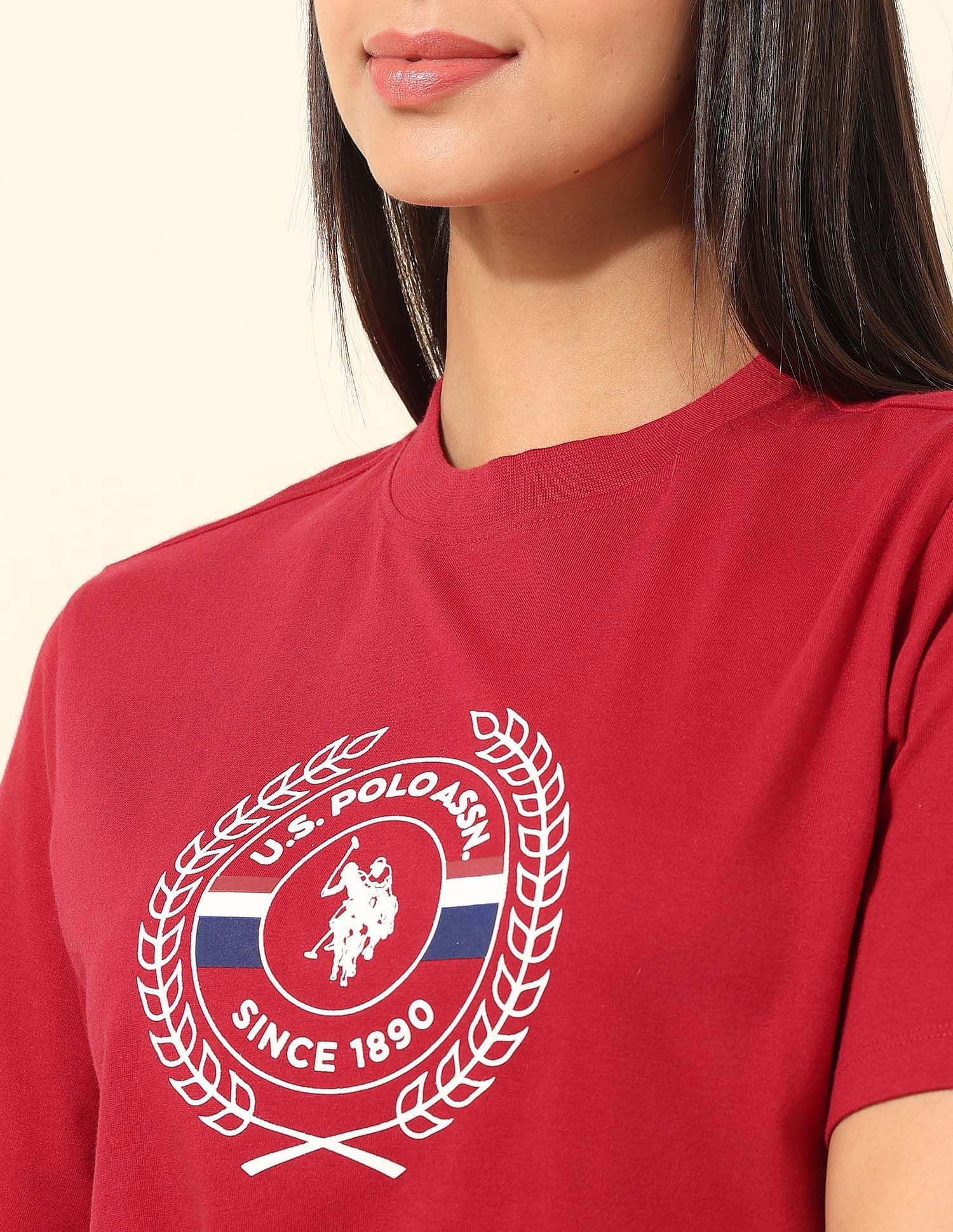 Boxy Fit Brand Printed T-Shirt - Image 7